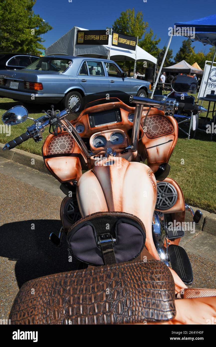 Gorgeous Harley Davidson Electra Glide. Stock Photo