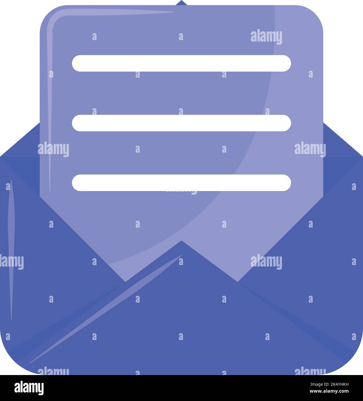 email in glassmorphism Stock Vector