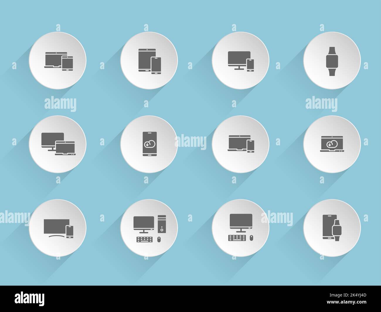 Electronic devices office Stock Vector Images - Alamy