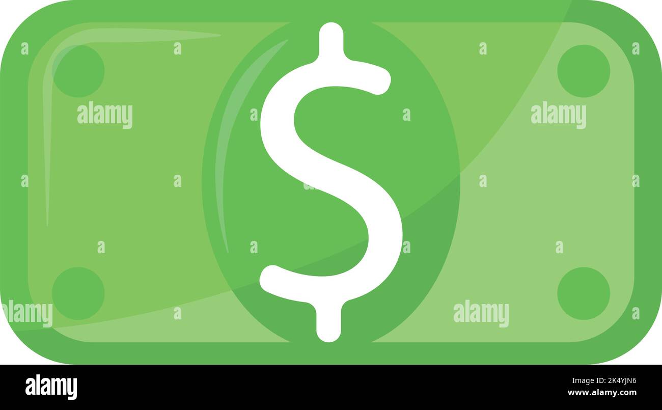 money in glassmorphism Stock Vector