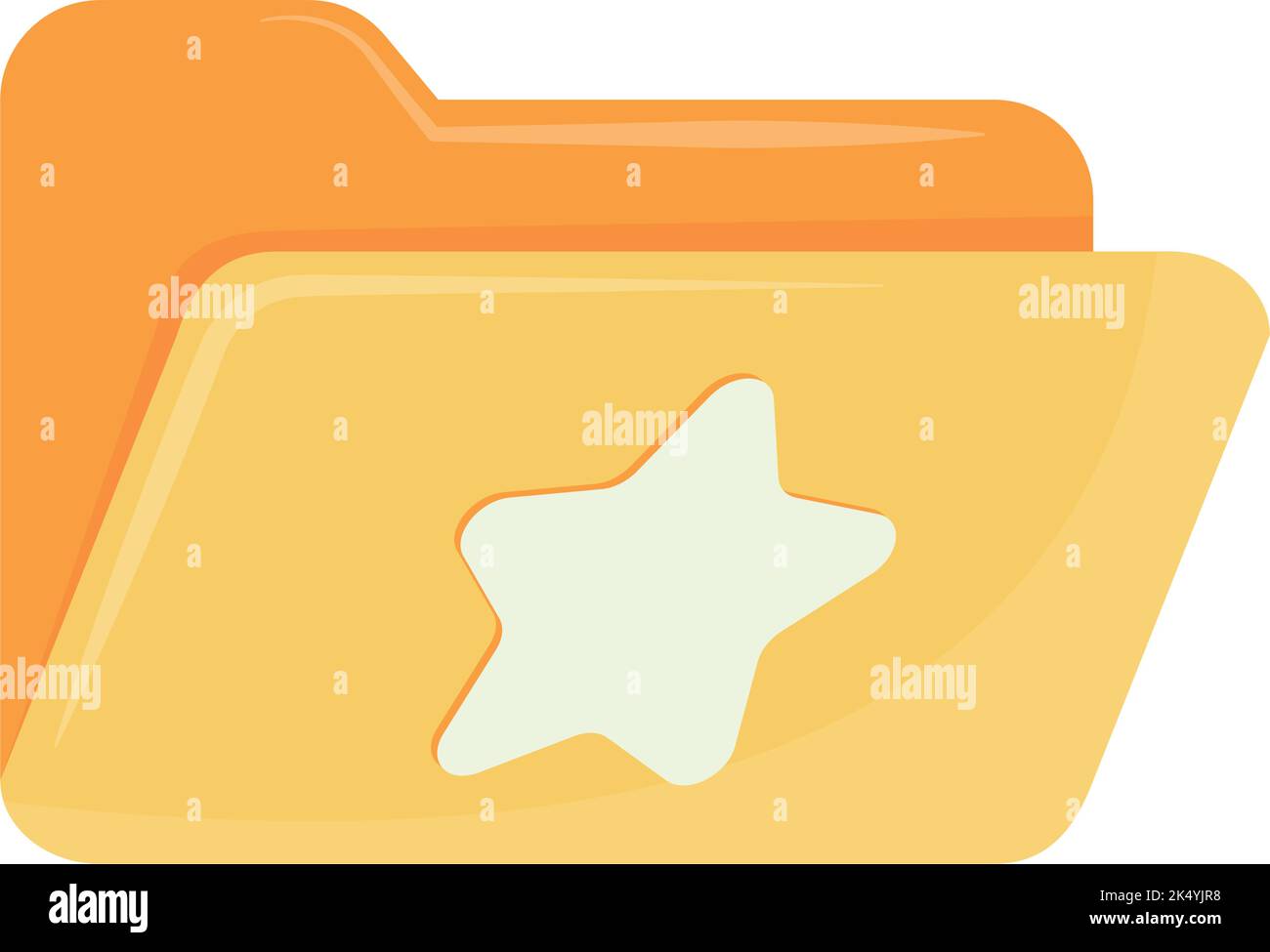 folder in glassmorphism Stock Vector