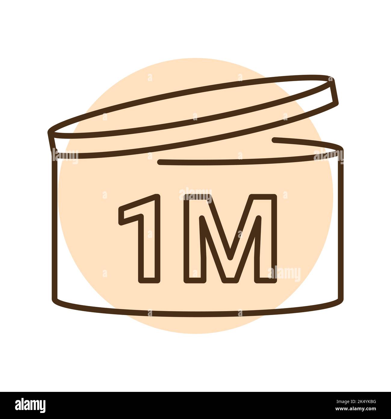 Period after opening line icon. Use before after period Stock Vector