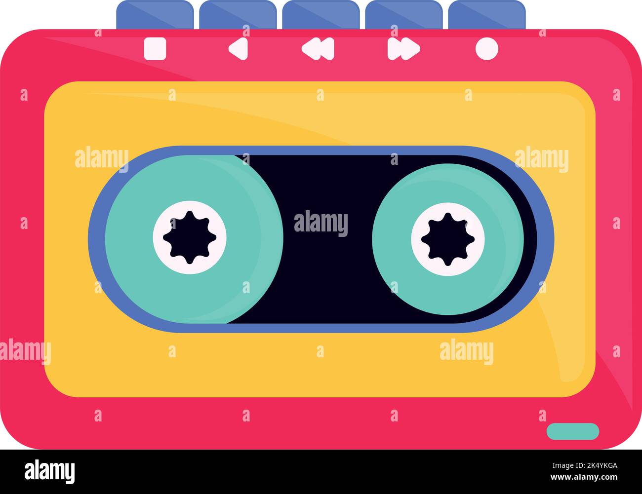 retro cassette recorder Stock Vector Image & Art - Alamy
