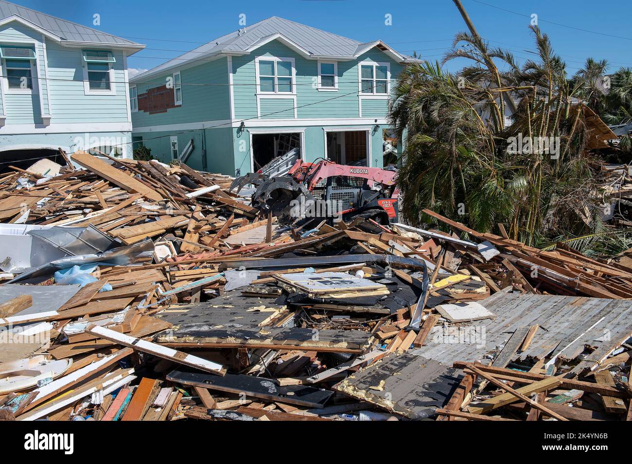 Fort Myers Beach, United States. 01st Oct, 2022. Debris and destroyed