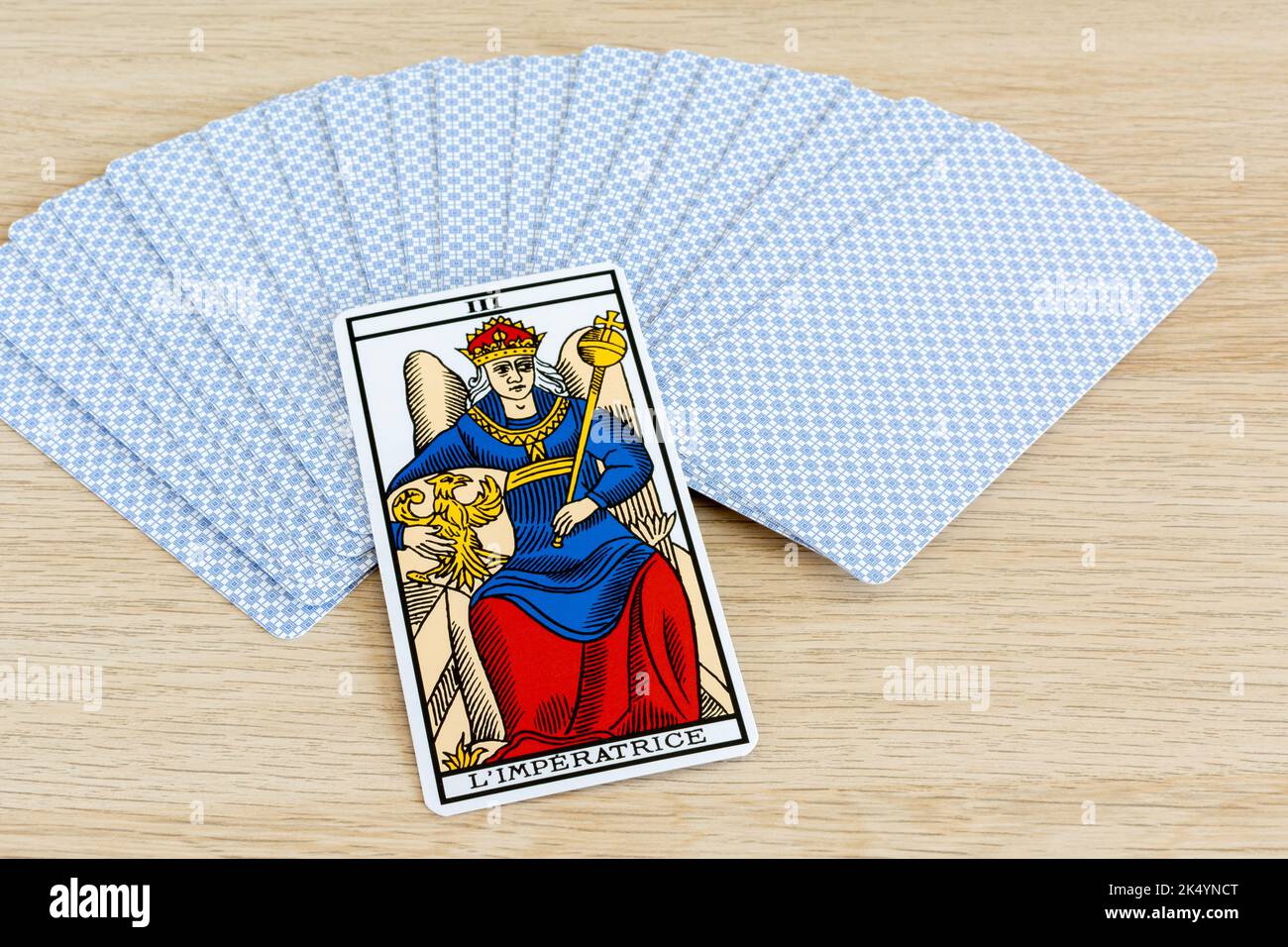 Tarot of Marseilles. The Empress. Stock Photo