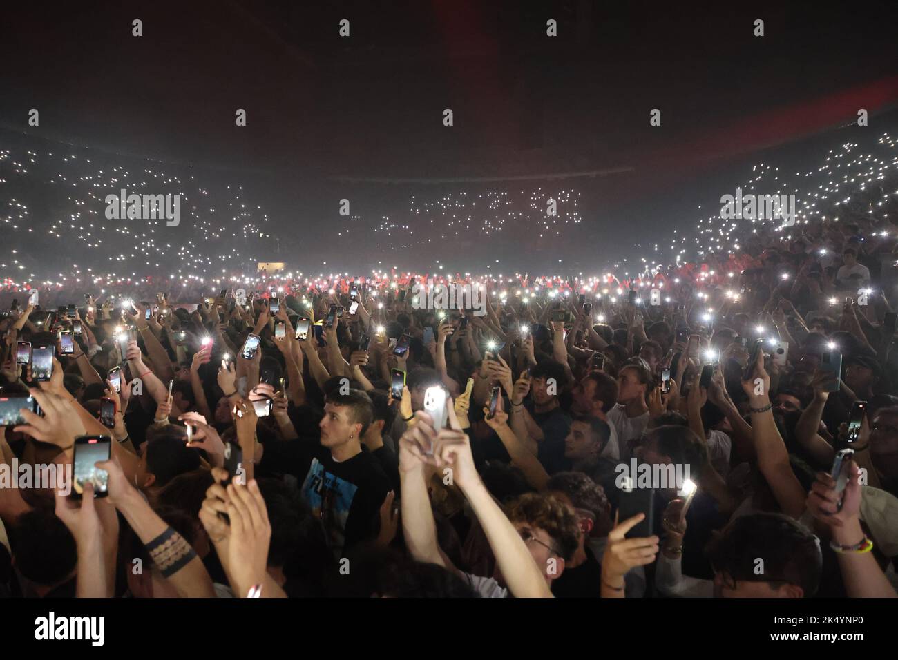 Italian rapper Sfera Ebbasta in concert during “Famoso tour 2022” at ...