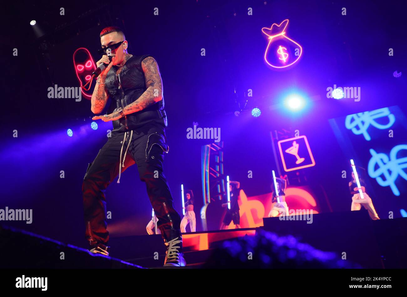 October 4, 2022, Bologna, Italy: Italian rapper Sfera Ebbasta in ...