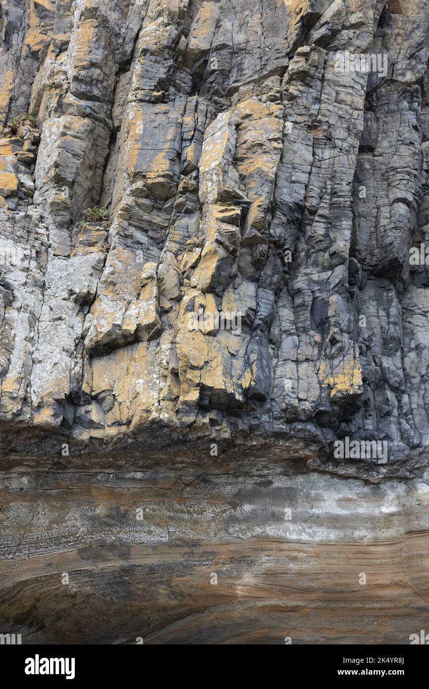 Rock formation at Seal Rock State Park beach near Newport, Oregon Stock ...