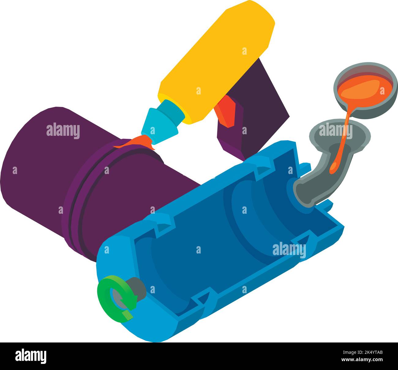 Centrifugal casting pipe Cut Out Stock Images & Pictures - Alamy