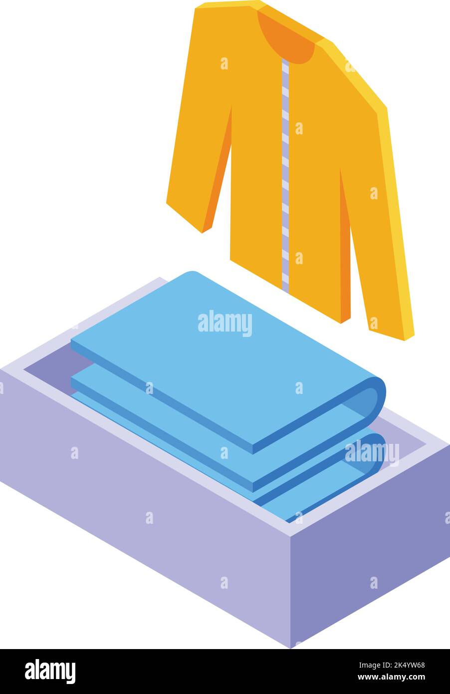 Cloth delivery icon isometric vector. Driver service. Person order Stock Vector