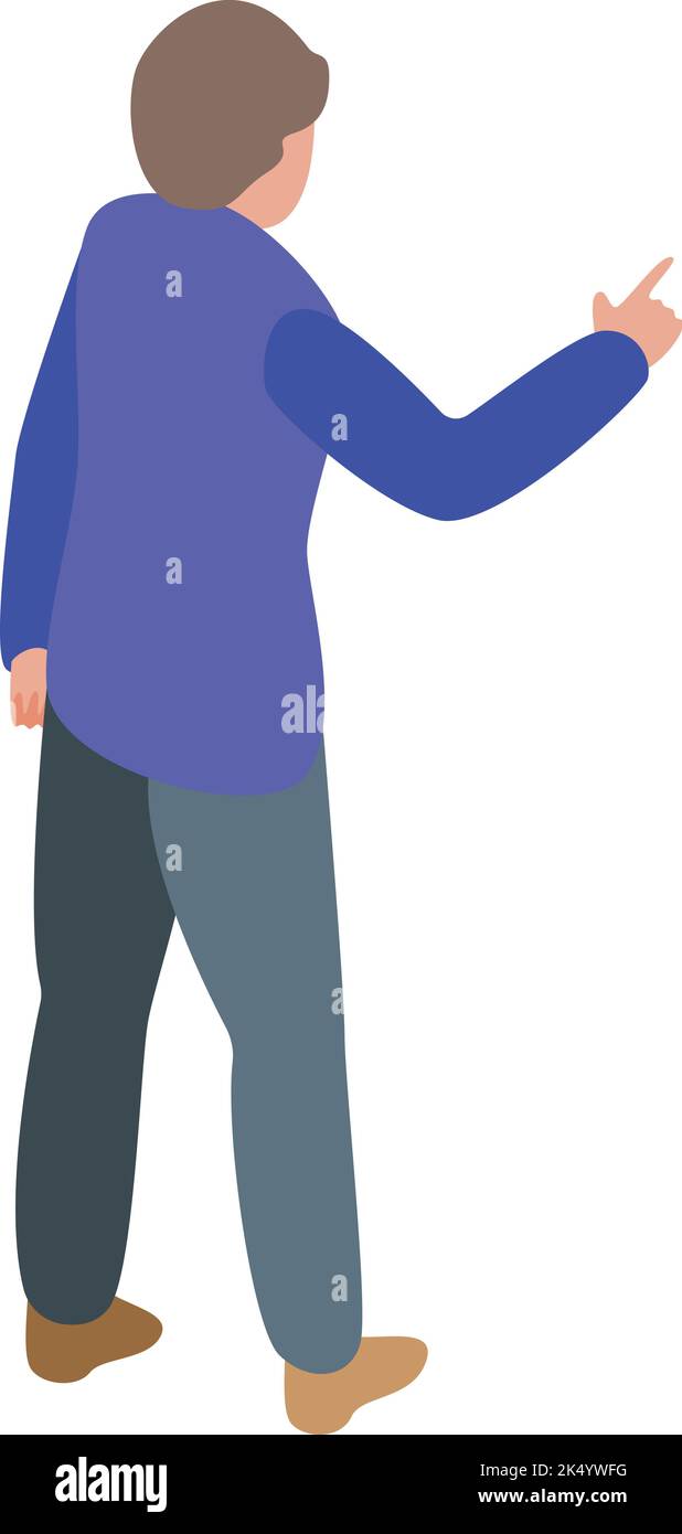 Motivational speaker icon isometric vector. Seminar audience ...