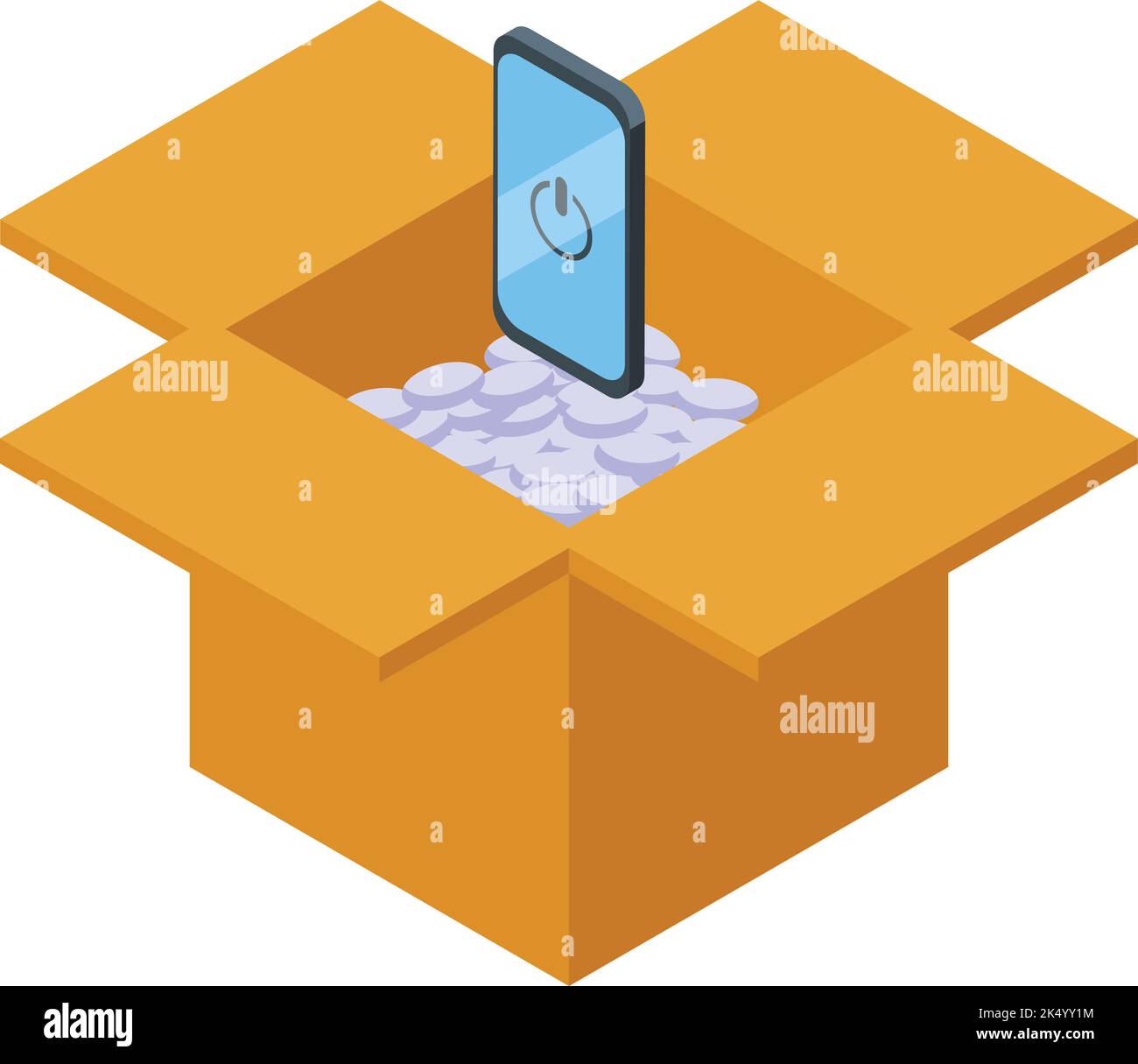 Unboxing new phone Stock Vector Images - Alamy