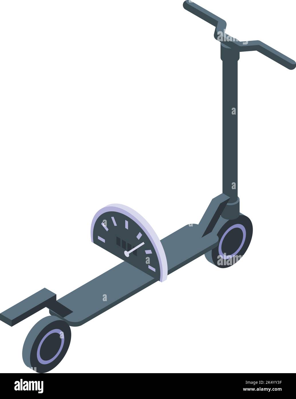 Scooter icon isometric vector. Food delivery. Online parcel Stock Vector