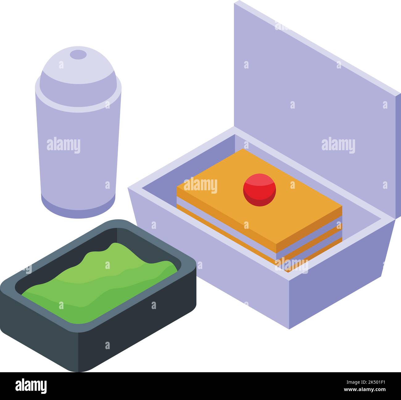 Food order icon isometric vector. Courier delivery. Driver service Stock Vector