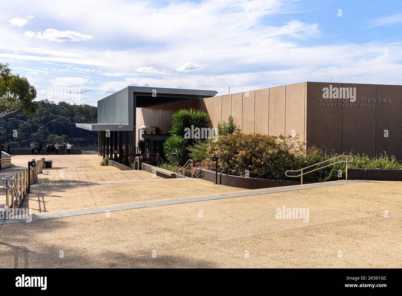 The Warragamba Dam Visitor Centre on a sunny afternoon Stock Photo