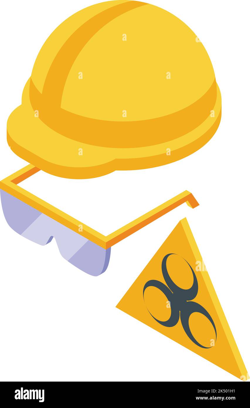 Nuclear risk icon isometric vector. High control. Modern data Stock ...