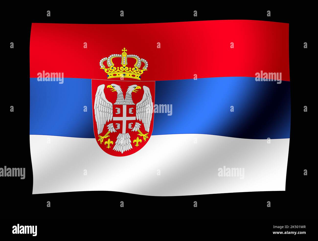 3d-rendering-serbia-flag-waving-hi-res-stock-photography-and-images-alamy
