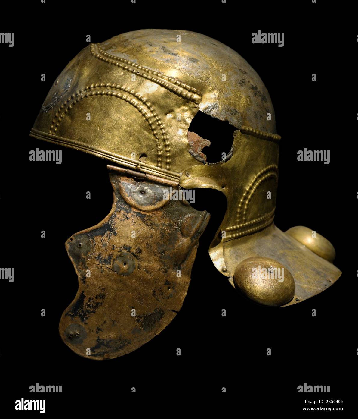 Roman Witcham Gravel helmet Stock Photo Alamy