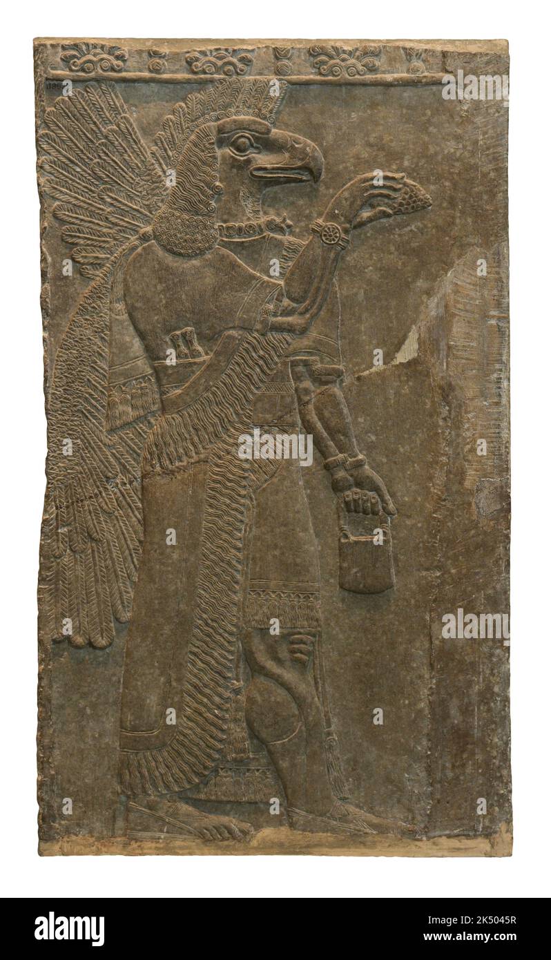 Eagle headed protective spirit, Nimrud Stock Photo