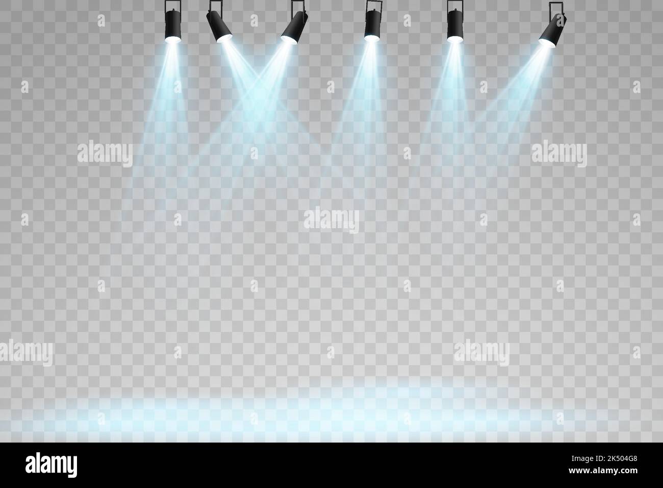 Vector Spotlights. Scene. Light Effects. Glow light effect. Vector