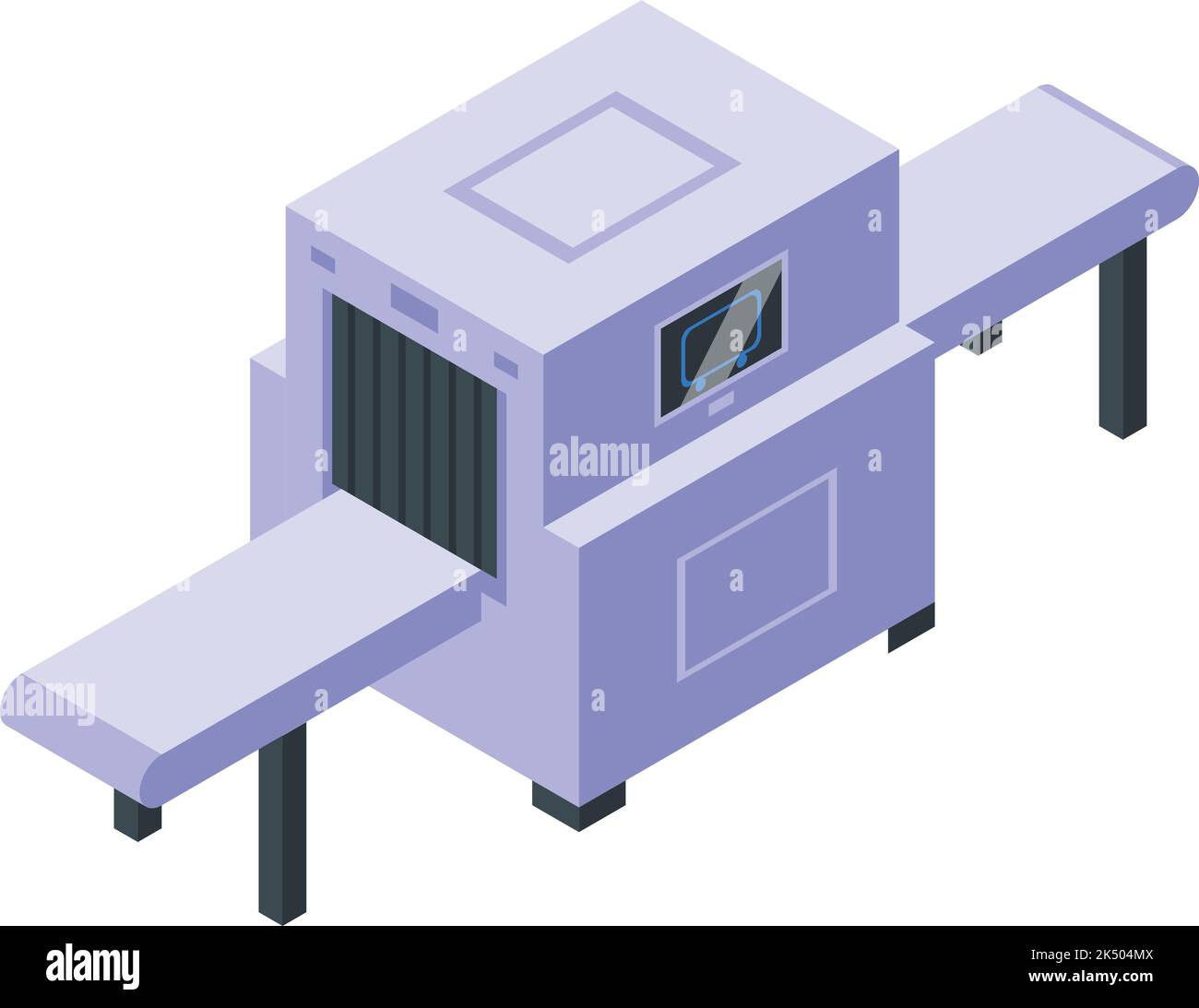 Xray device icon isometric vector. Radiology scan. Human hospital Stock Vector