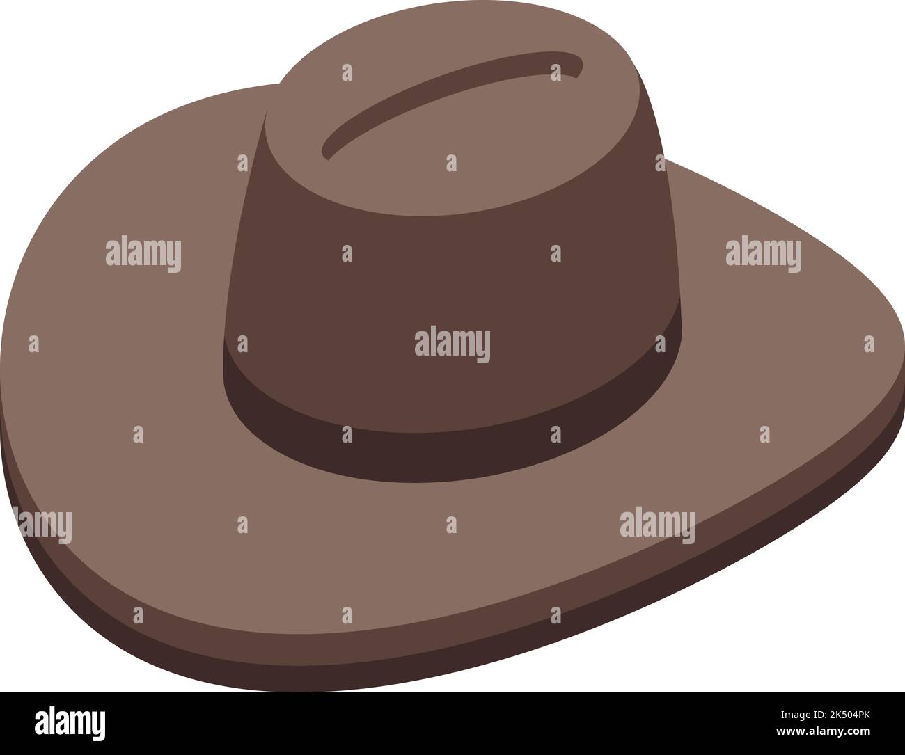 Cowboy hat icon isometric vector. Western desert. West land Stock