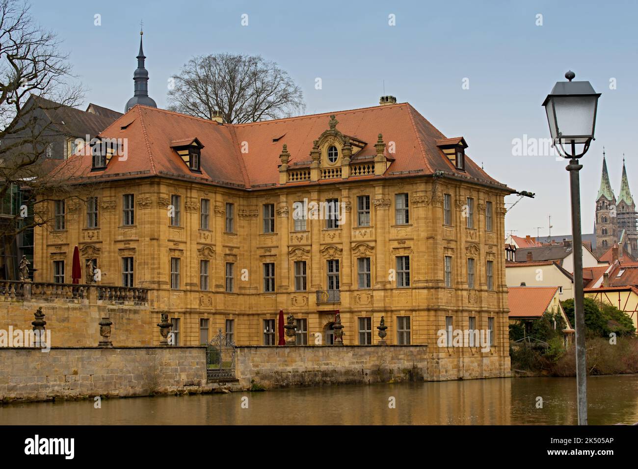 Aufnahme vom gegenüberliegenden Ufer Blick Richtung Altstadt Stock Photo
