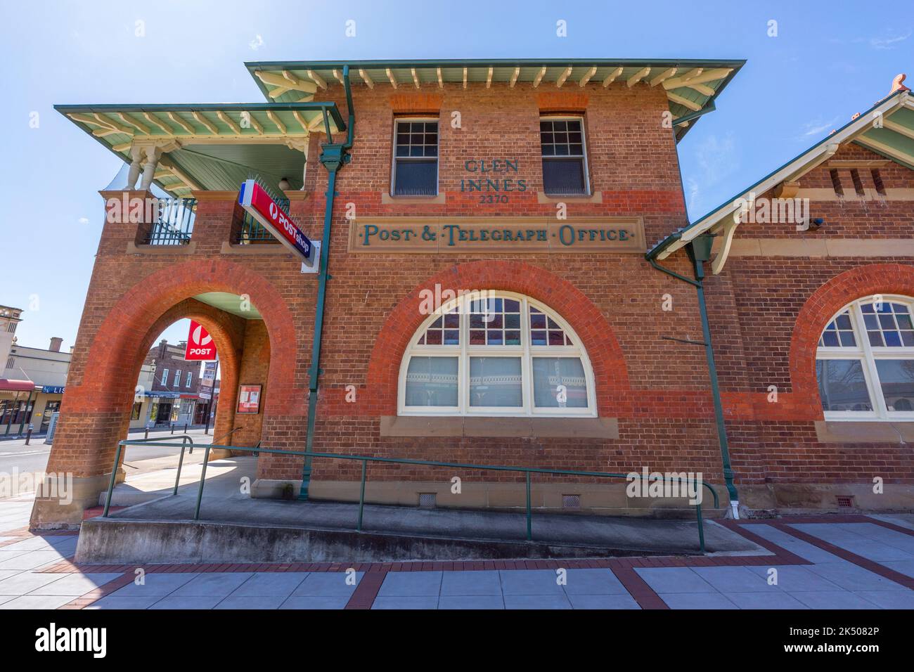 Post and telegraph office at glen innes in new england, new south wales