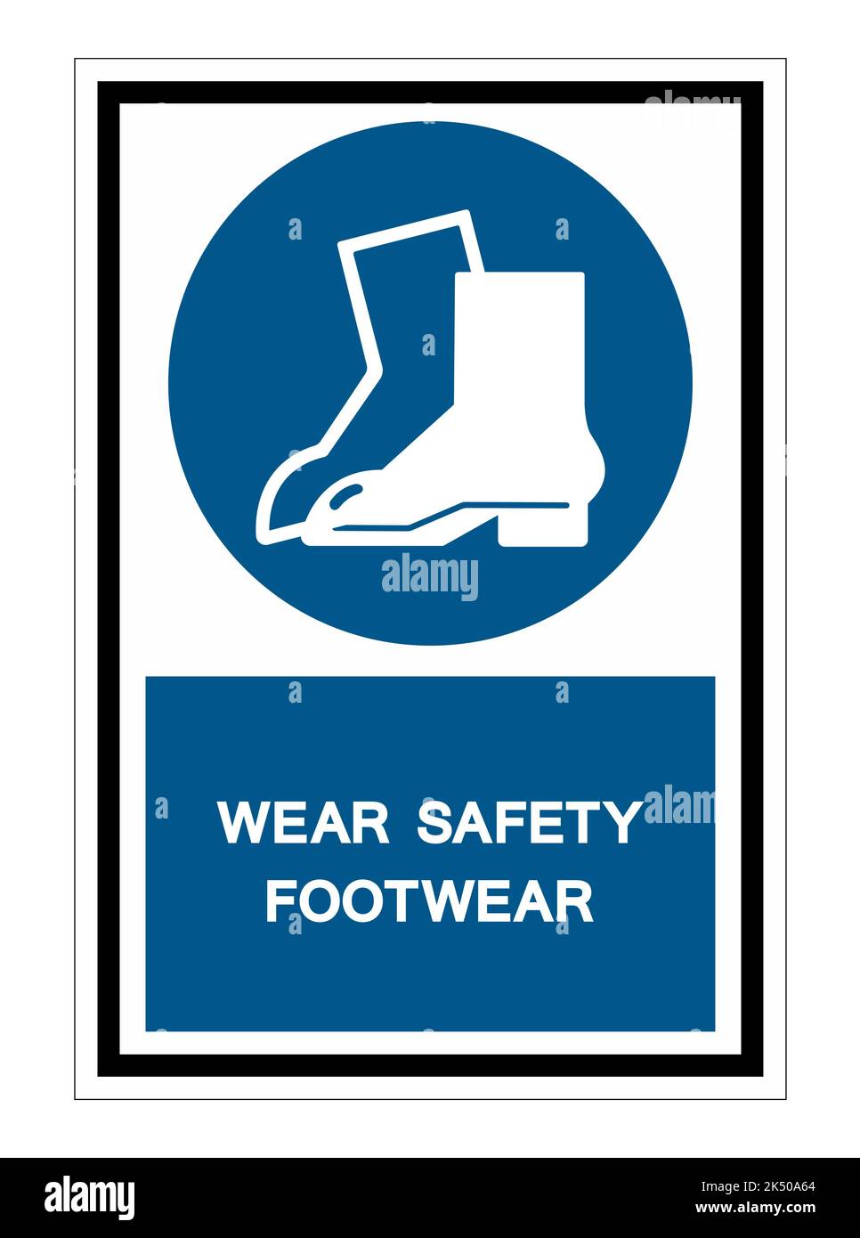 Symbol Wear Safety Footwear sign Isolate On White Background,Vector