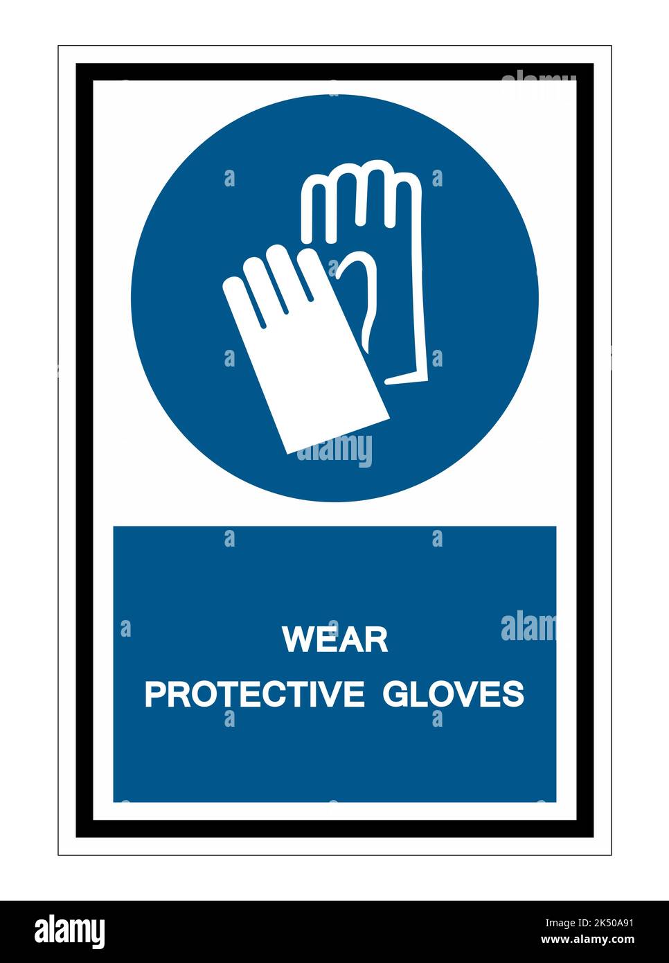 Wear Protective Gloves Symbol Sign Isolate on White Background,Vector