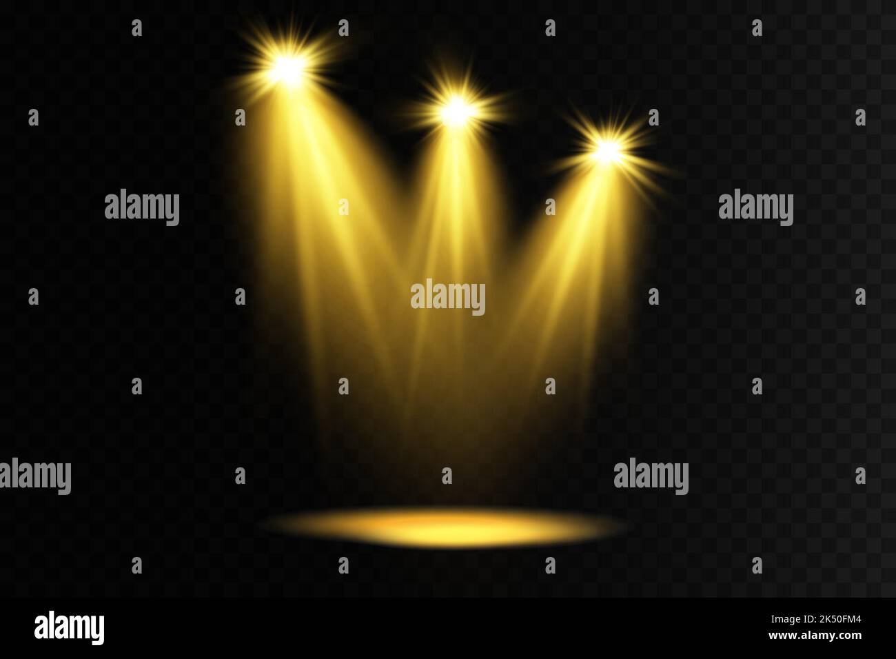 Vector Spotlights. Scene. Light Effects. Glow light effect. Vector