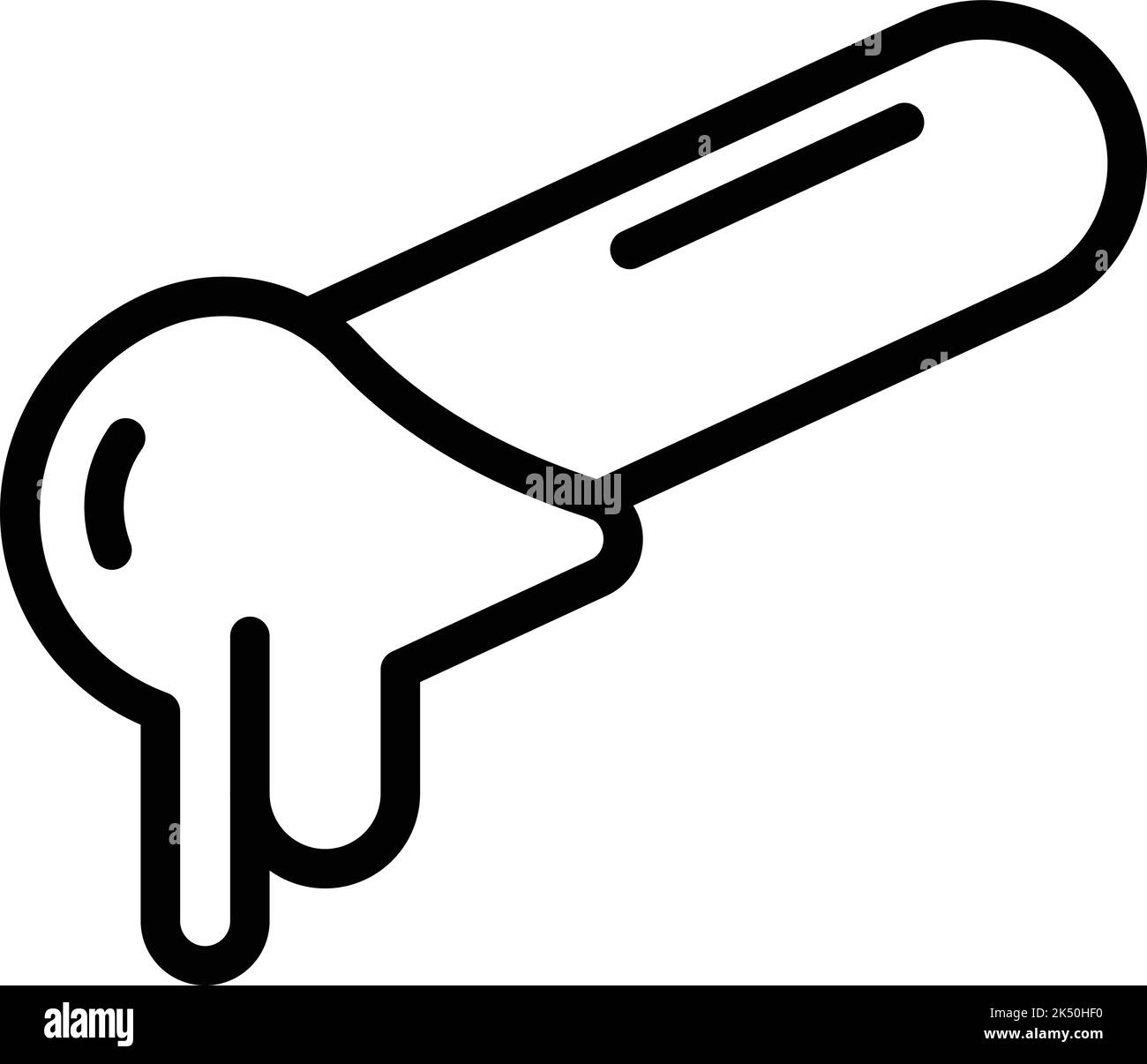 Stick honey wax icon outline vector. Candle hair. Depilation aroma Stock Vector Image & Art Alamy