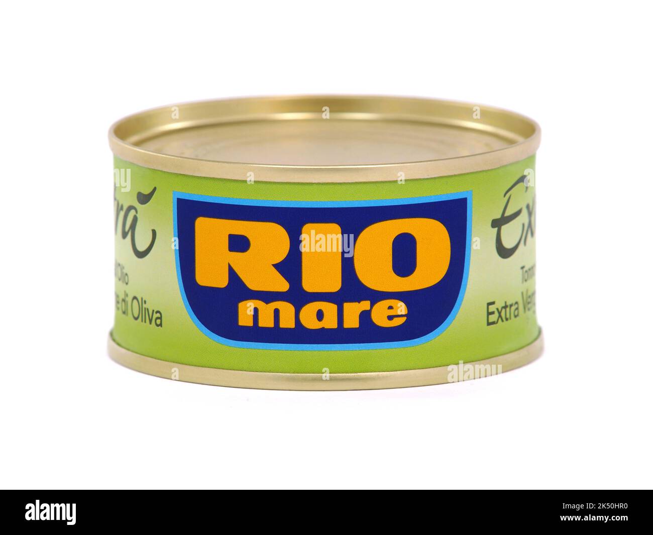 BUCHAREST, ROMANIA OCTOBER 30, 2019. Rio Mare can of tuna fish in