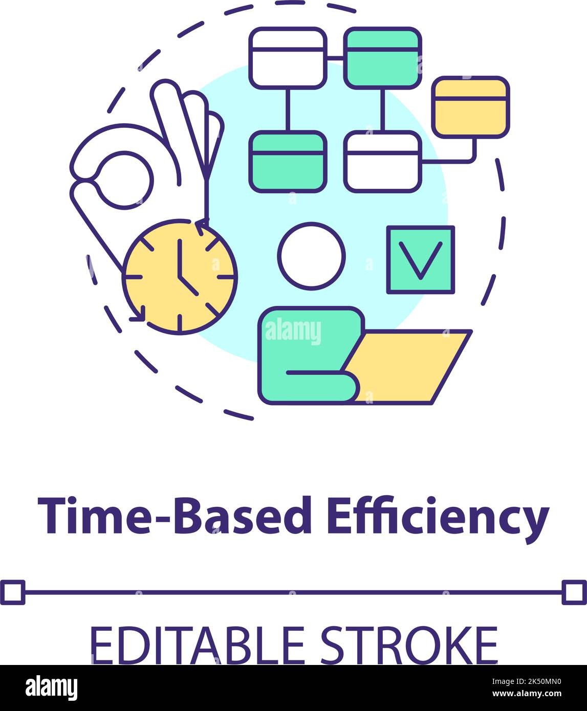 Timebased efficiency concept icon Stock Vector Image & Art Alamy