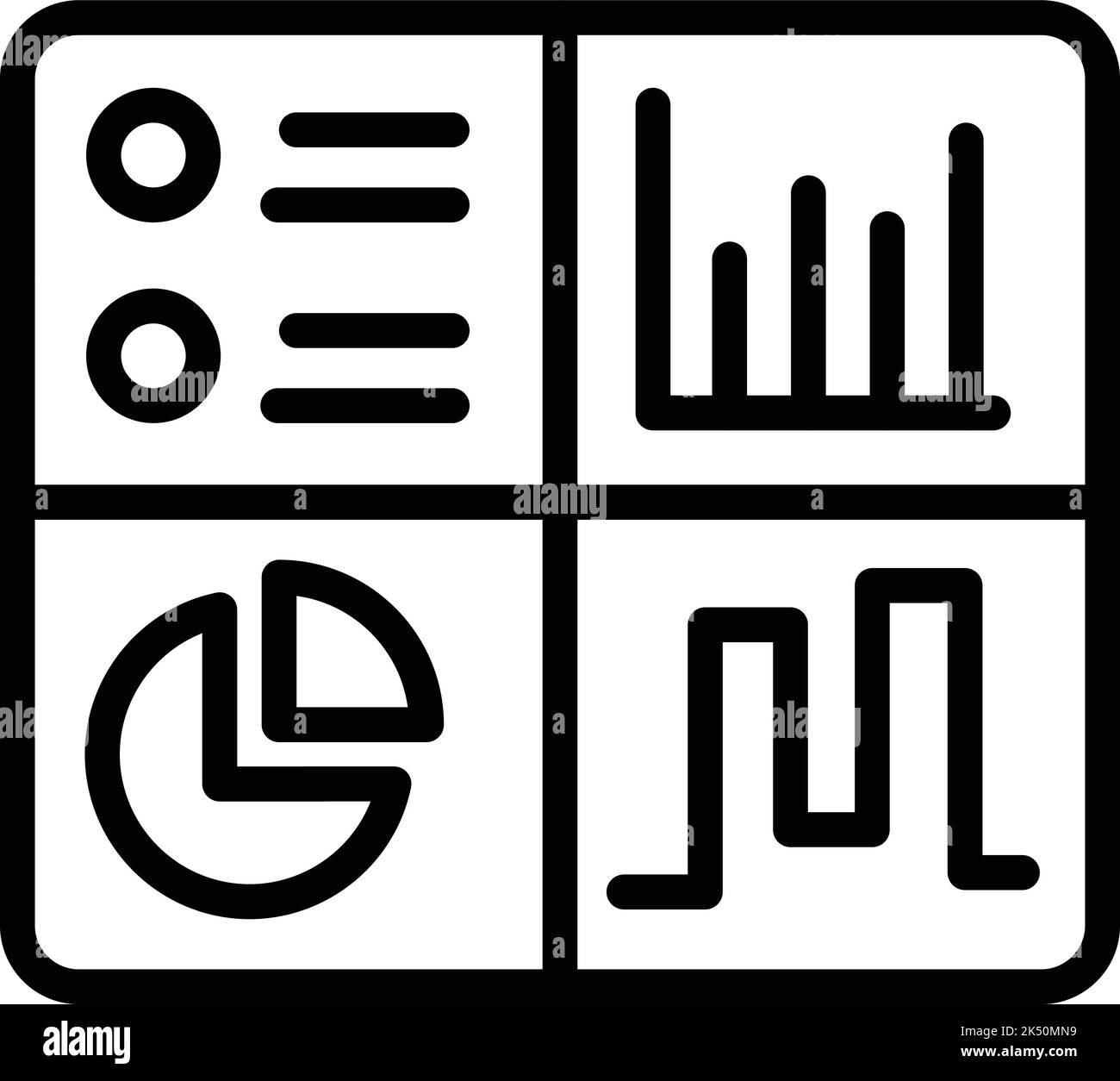 Graph table icon outline vector. Business team. Productive job Stock ...