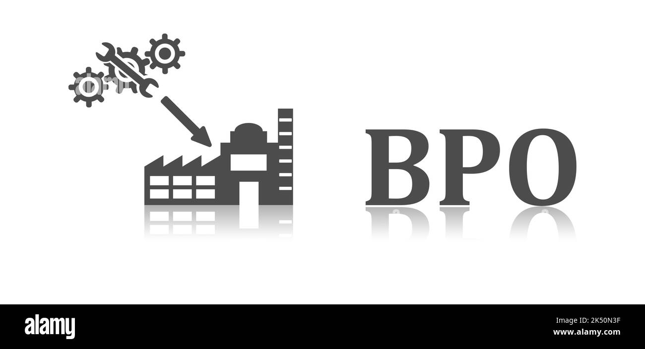 Illustration of a bpo concept Stock Photo Alamy