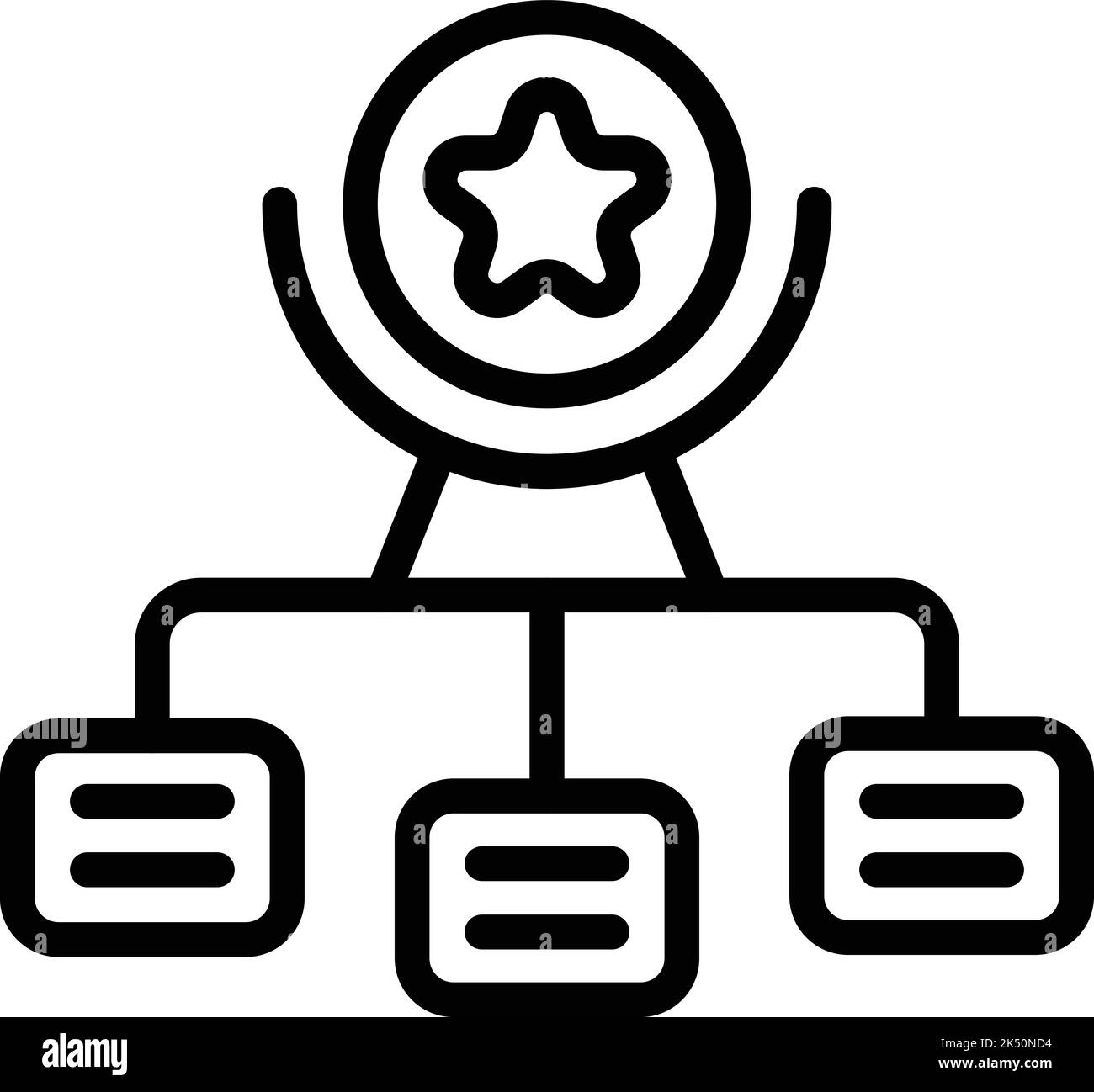 Skill up scheme icon outline vector. Training level. Goal career Stock