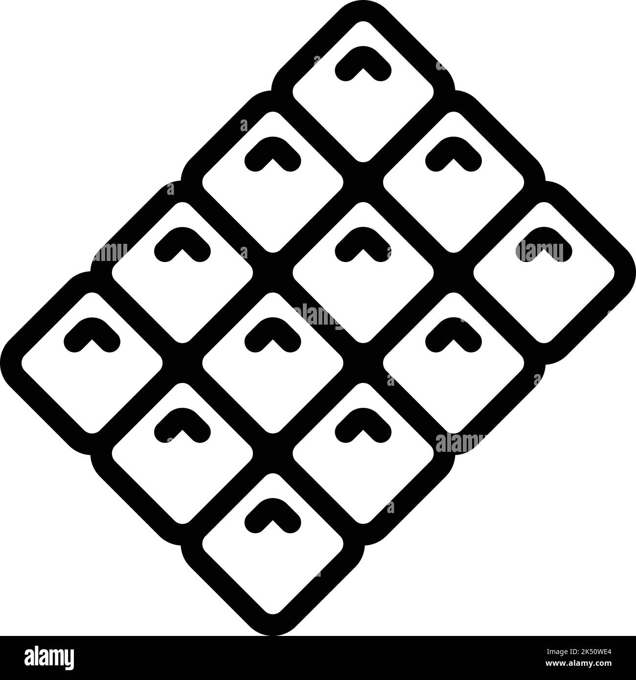 Milk chocolate bar icon outline vector. Candy food. Cake bakery Stock Vector Image & Art Alamy