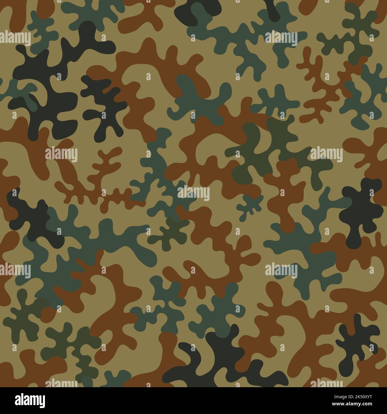 Seamless camouflage pattern - vector illustration Stock Vector Image ...