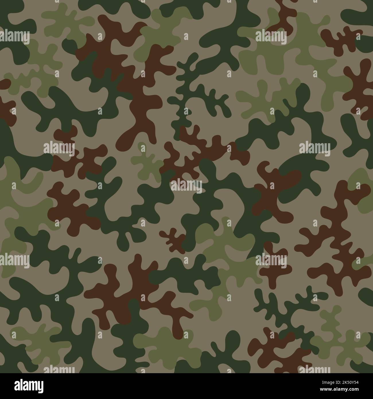 Seamless camouflage pattern - vector illustration Stock Vector Image ...