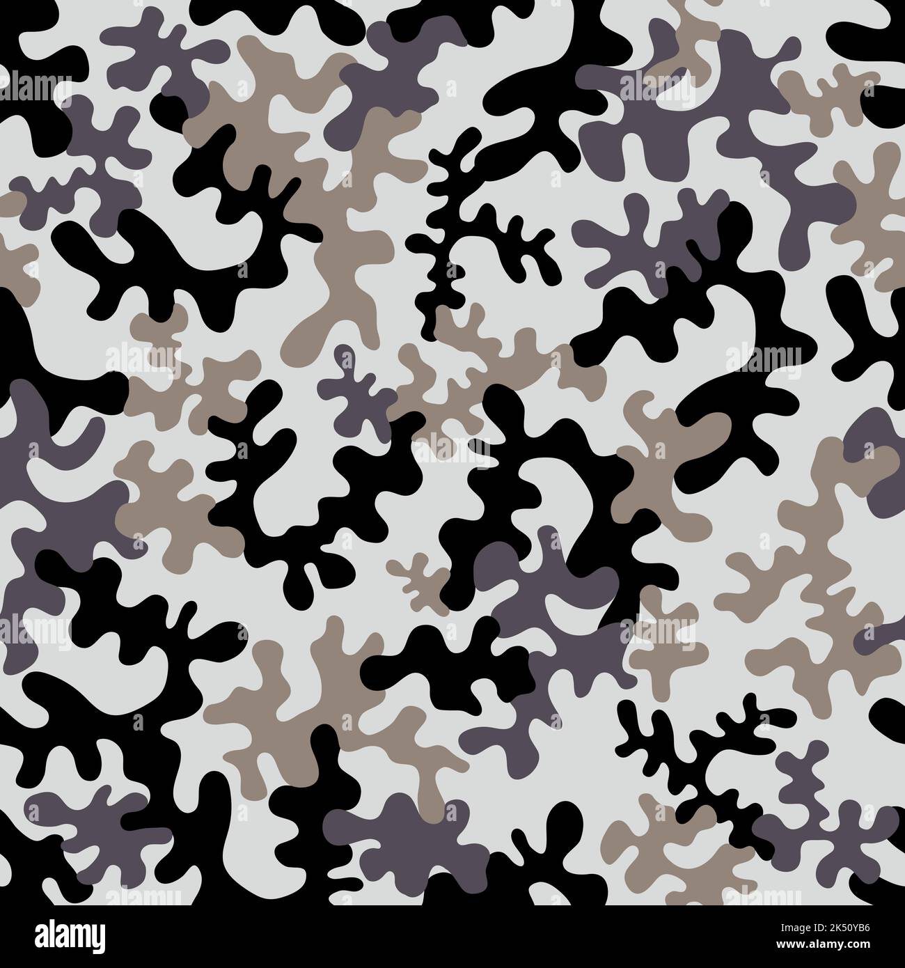Seamless camouflage pattern - vector illustration Stock Vector