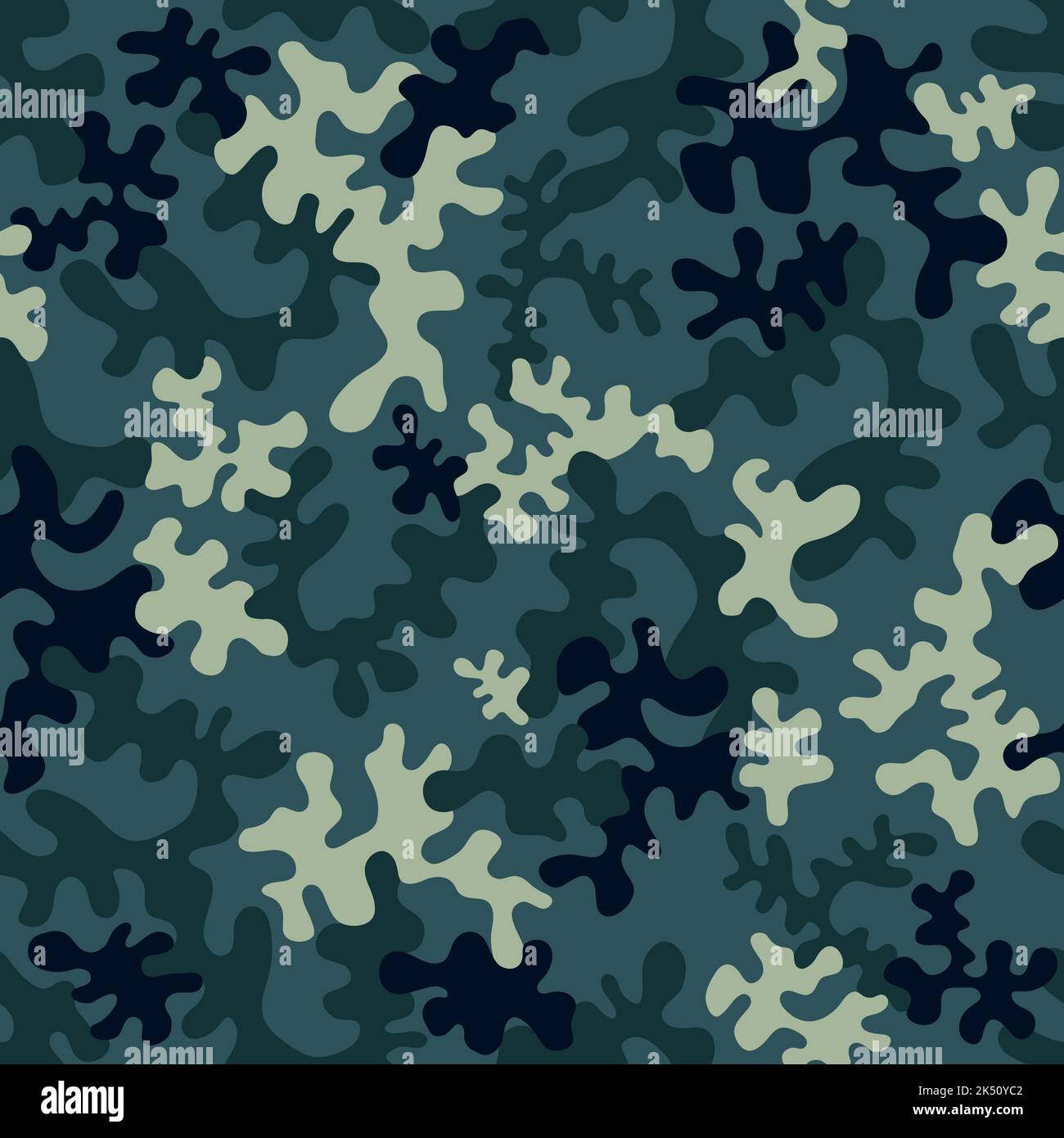 Seamless camouflage pattern vector illustration Stock Vector Image
