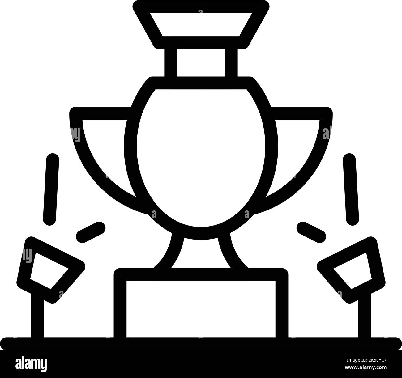 Museum spotlight icon outline vector. Art gallery. Culture artwork