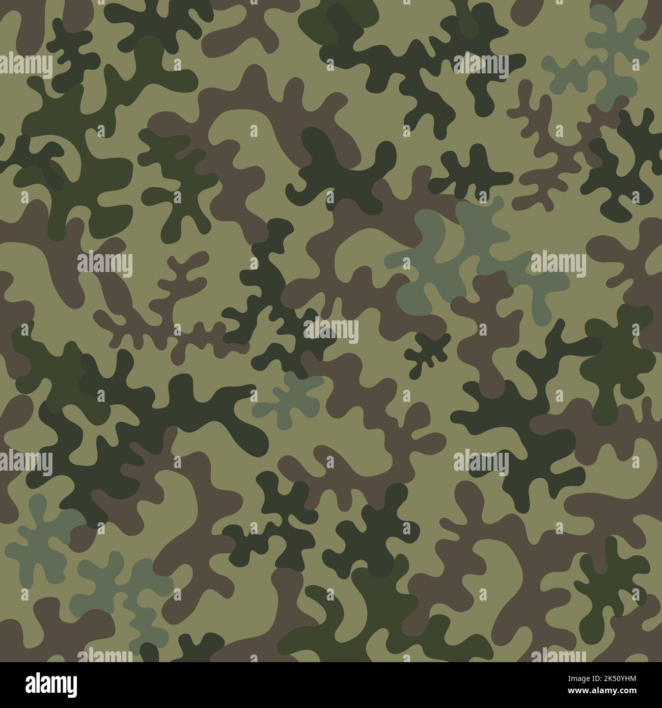 Seamless camouflage pattern - vector illustration Stock Vector Image ...