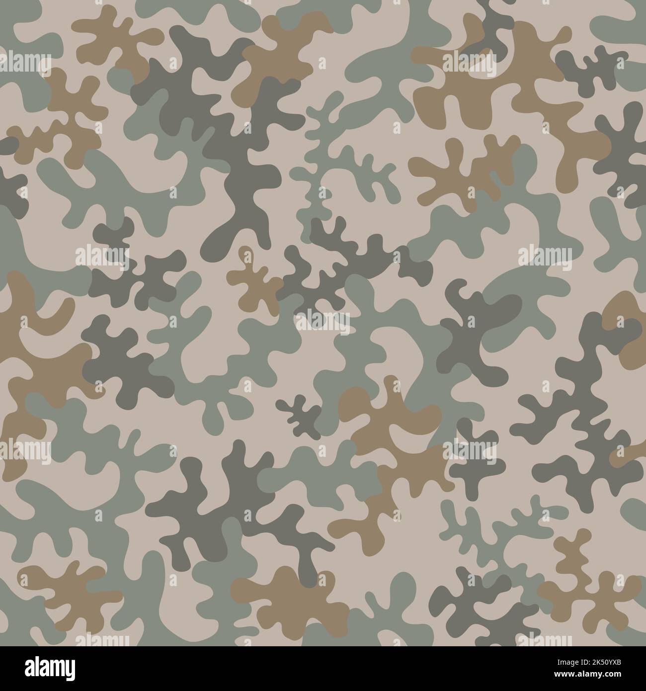 Seamless camouflage pattern - vector illustration Stock Vector Image ...