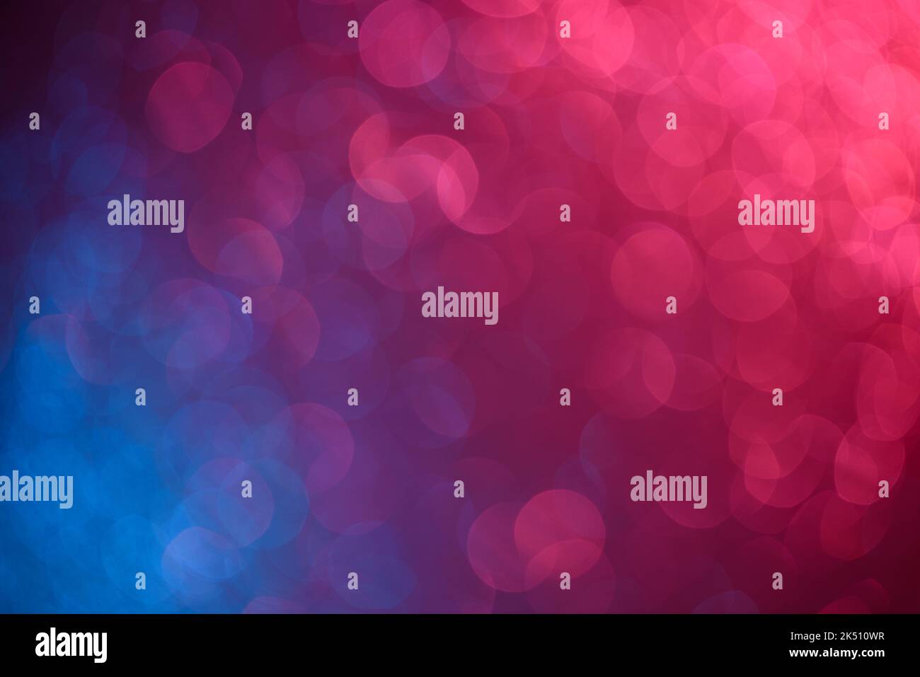 Red and blue soft abstract bokeh defocused lights background Stock Photo