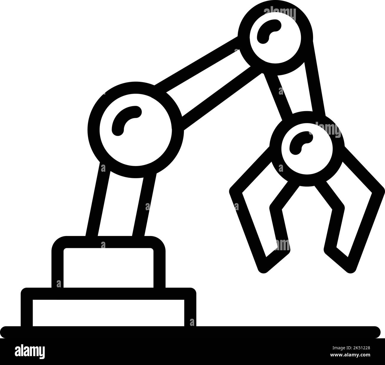 Modern hand ai icon outline vector. Future mascot. Chatbot game Stock ...