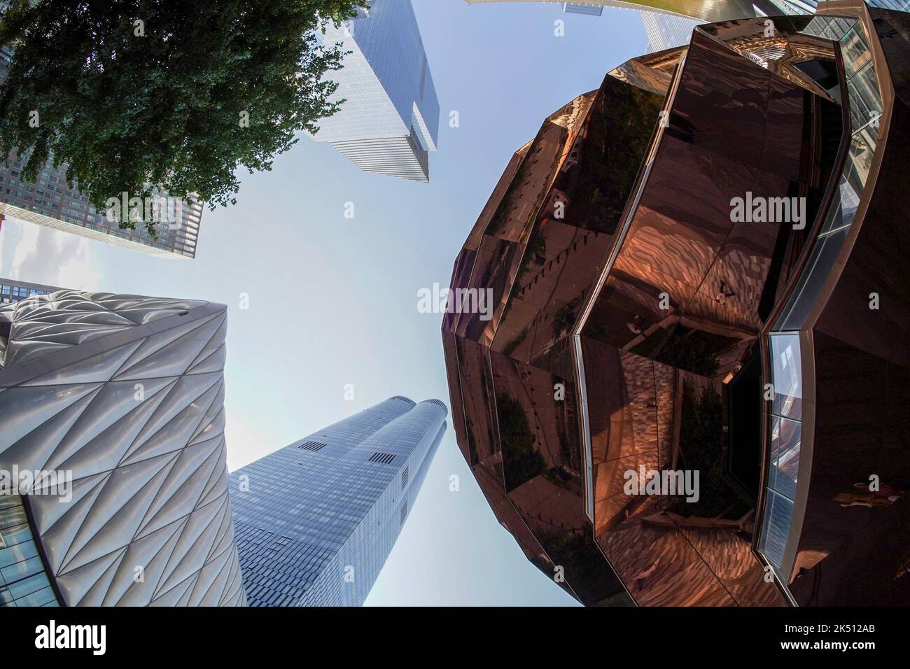 new york city hudson yards district new skyscrapers Stock Photo - Alamy