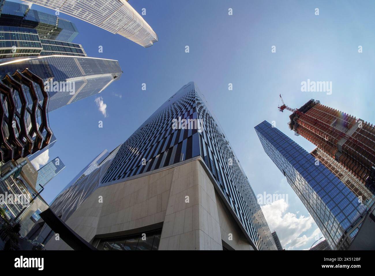 new york city hudson yards district new skyscrapers Stock Photo - Alamy