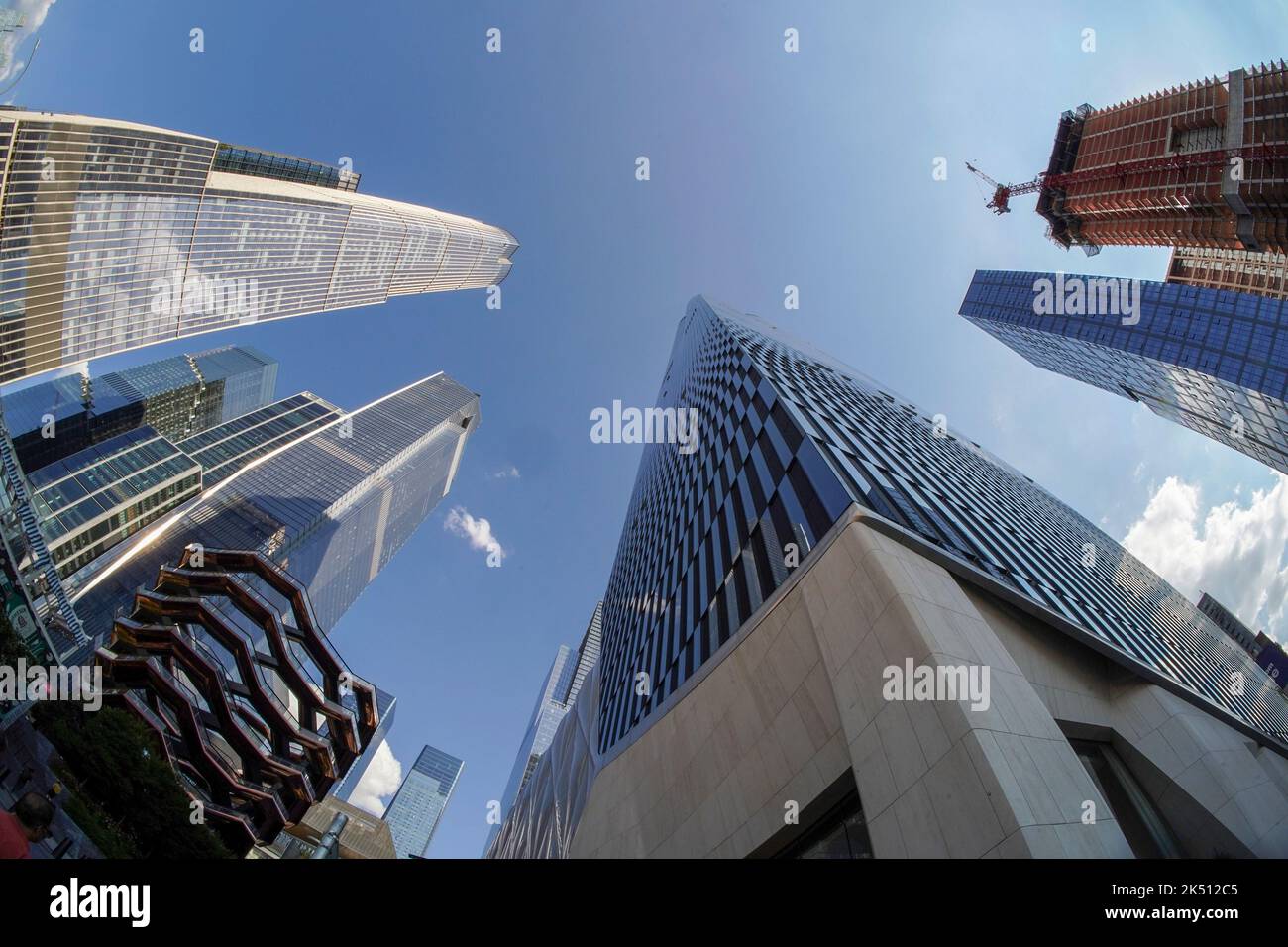 new york city hudson yards district new skyscrapers Stock Photo - Alamy
